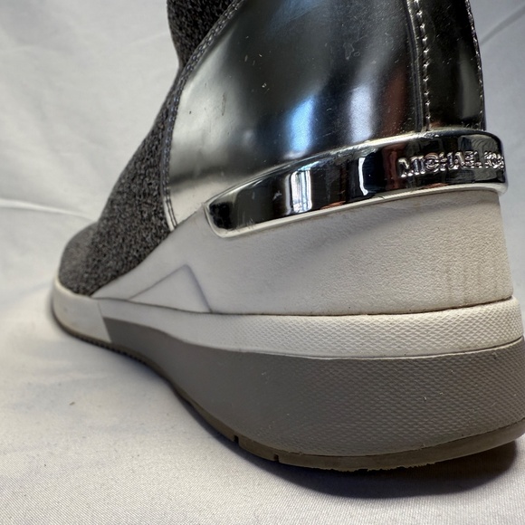 Michael Kors Women's Skyler Wedge Bootie Sock Sneakers - Picture 5 of 6